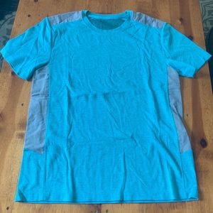 Lululemon T-Shirt Turquoise & Light Grey